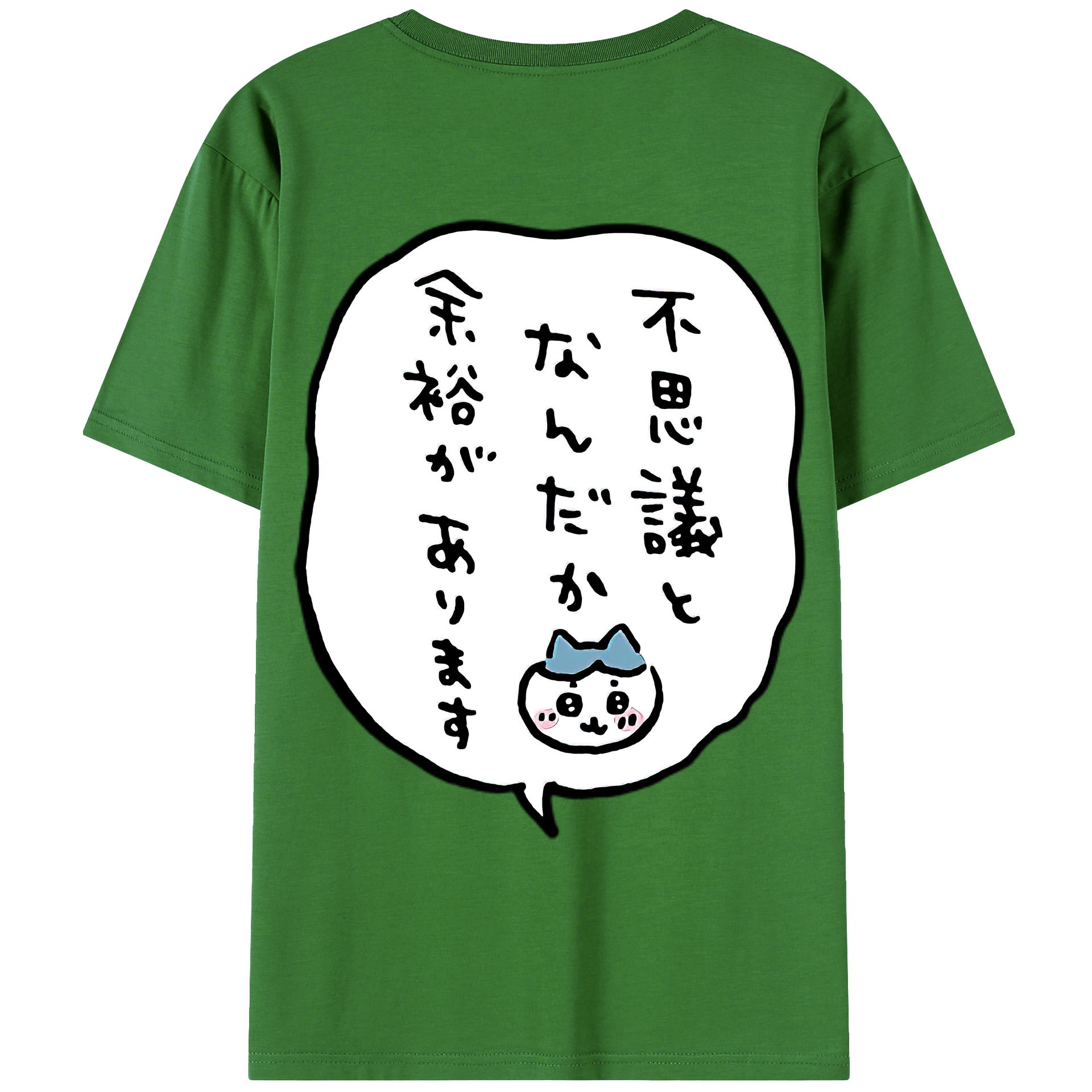 （画像用） ちいかわ ハチワレ Chii-kawa hachiware レディース半袖Tシャツ(バックプリント)